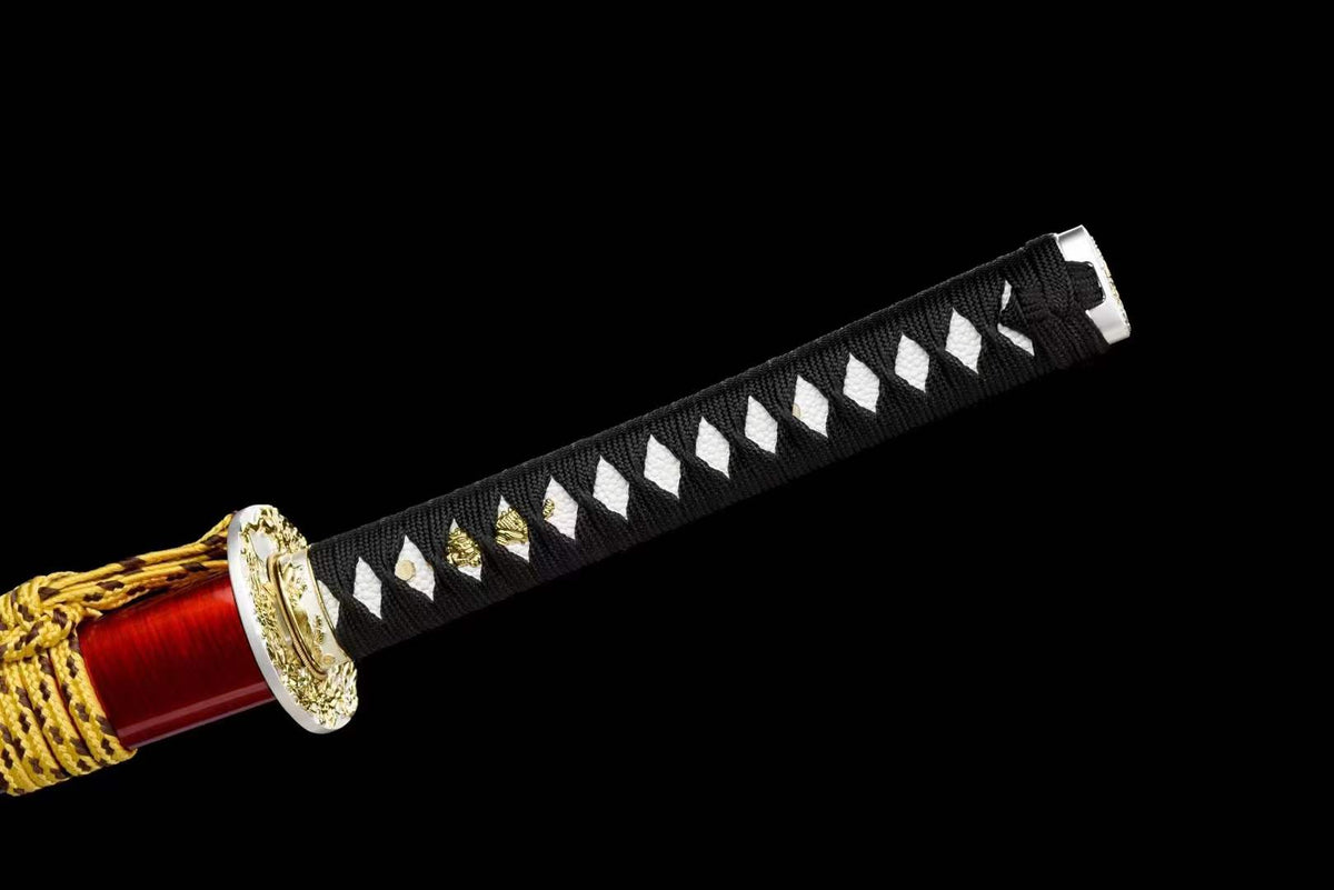 Hand Forged Japanese Samurai Katana Confidante Pattern Steel Hammered Texture - Tophatter Daily Deals