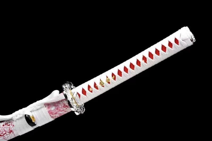 Hand Forged Japanese Samurai Katana 璎珞 Damascus Steel Full Tang - Tophatter Daily Deals