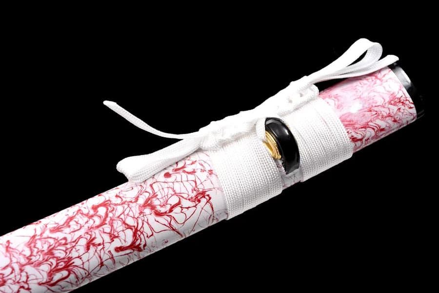 Hand Forged Japanese Samurai Katana 璎珞 Damascus Steel Full Tang - Tophatter Daily Deals
