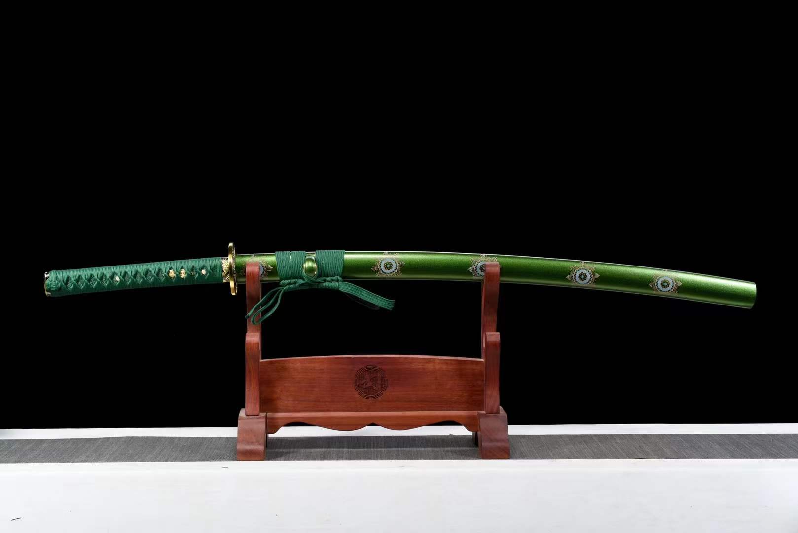 Hand Forged Japanese Samurai Katana Daylily Spring Steel - Tophatter Daily Deals