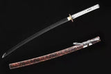 Hand Forged Japanese Samurai Katana Demon knife T10 Carbon steel Full Tang - Tophatter Daily Deals