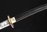 Hand Forged Japanese Samurai Katana Demon knife T10 Carbon steel Full Tang - Tophatter Daily Deals
