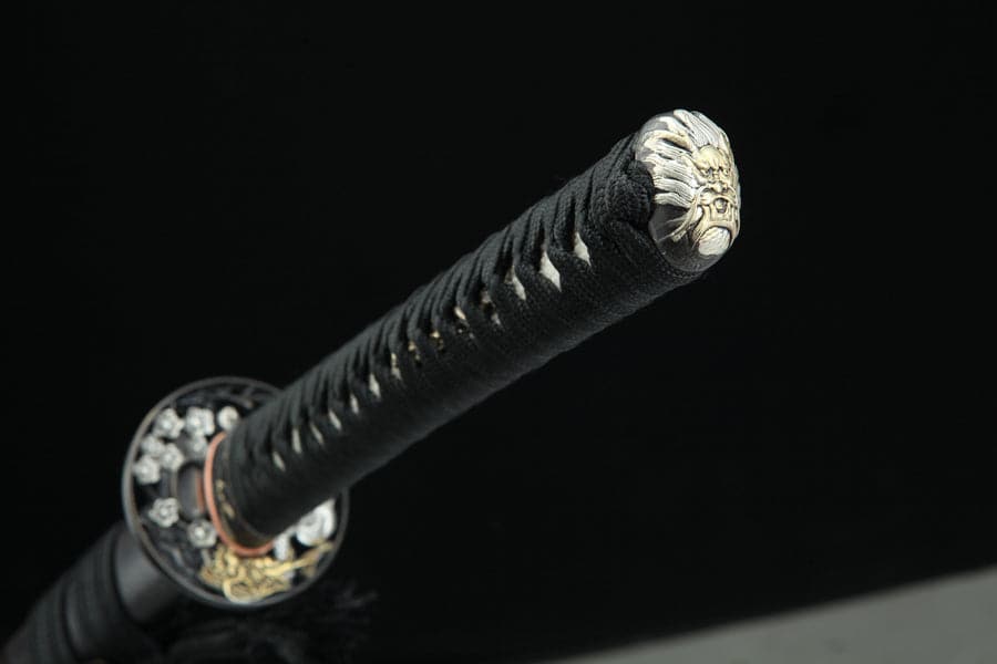 Hand Forged Japanese Samurai Katana Double Dragon Pattern Steel - Tophatter Daily Deals
