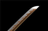 Hand Forged Japanese Samurai Katana Dragon King High Manganese Steel Baked gold blades - Tophatter Daily Deals