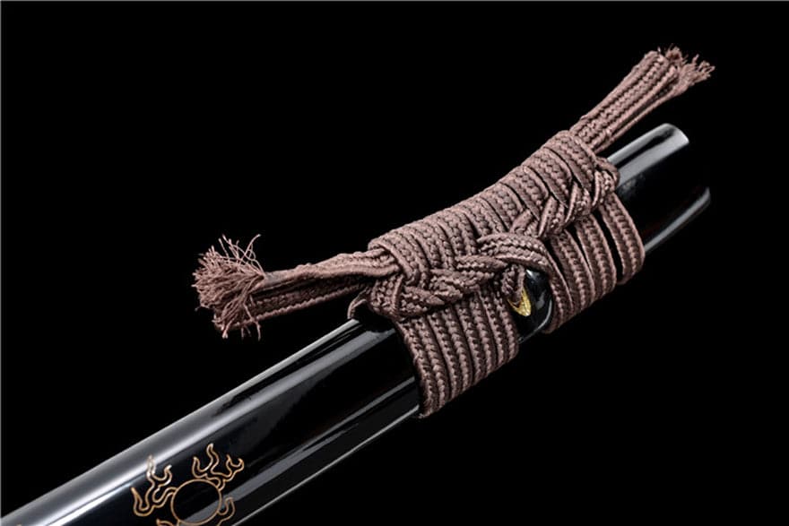 Hand Forged Japanese Samurai Katana Dragon King High Manganese Steel Baked gold blades - Tophatter Daily Deals