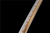 Hand Forged Japanese Samurai Katana Dragon King High Manganese Steel Baked gold blades - Tophatter Daily Deals