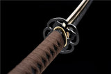 Hand Forged Japanese Samurai Katana Dragon King High Manganese Steel Baked gold blades - Tophatter Daily Deals