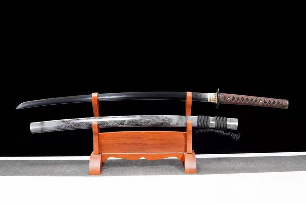Hand Forged Japanese Samurai Katana Dragon Soul High Manganese Steel Full Tang - Tophatter Daily Deals