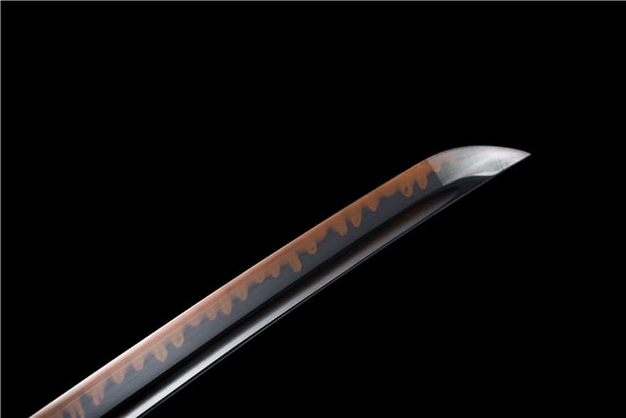 Hand Forged Japanese Samurai Katana Drop in the ocean T10 Carbon steel Blackening process - Tophatter Daily Deals