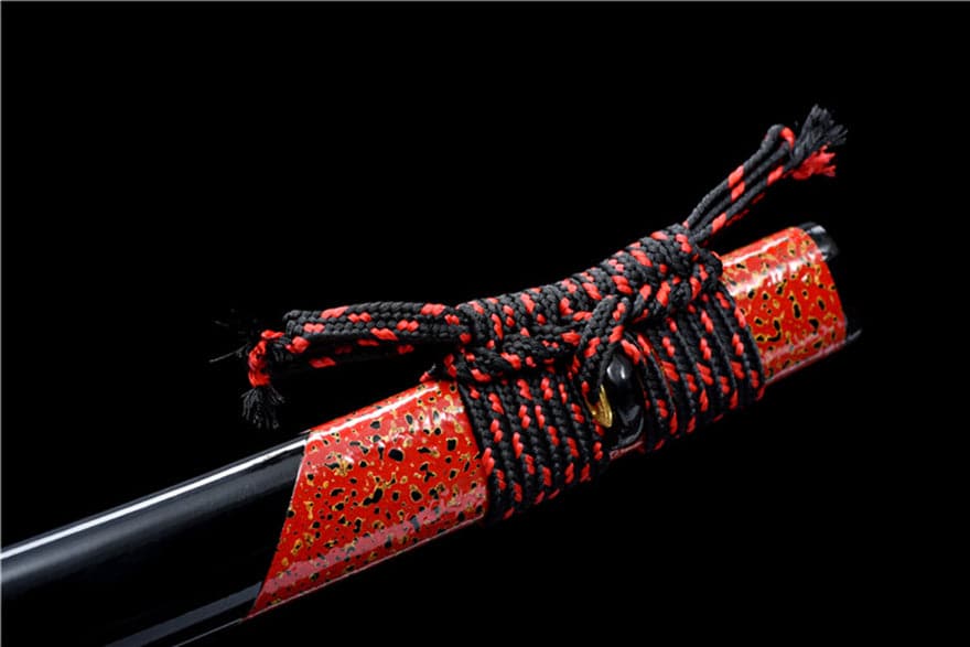Hand Forged Japanese Samurai Katana Drop in the ocean T10 Carbon steel Blackening process - Tophatter Daily Deals