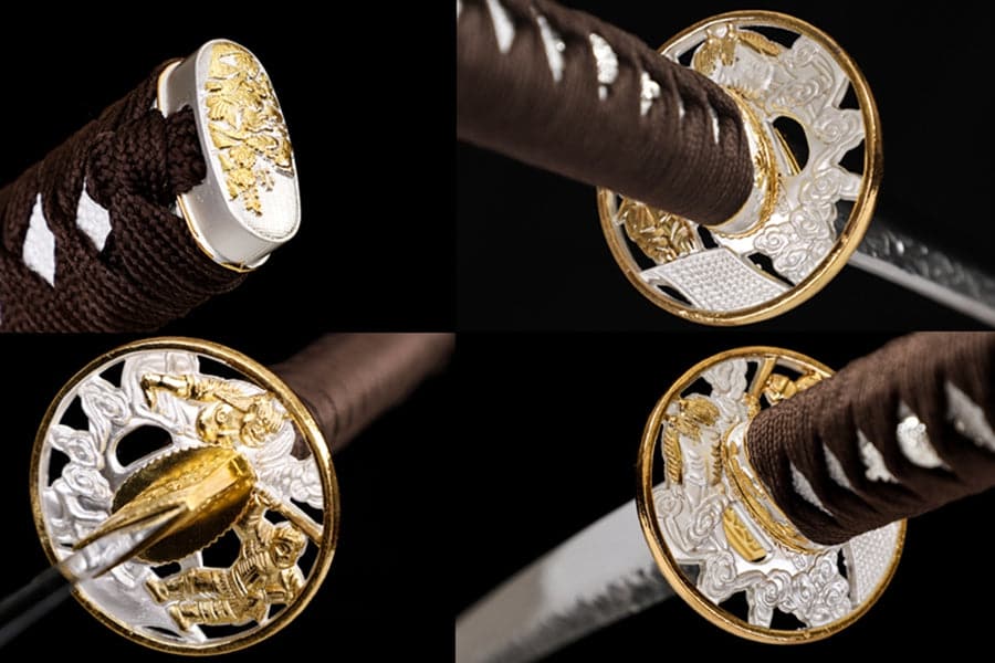 Hand Forged Japanese Samurai Katana Flying clouds T10 Carbon steel Full Tang - Tophatter Daily Deals