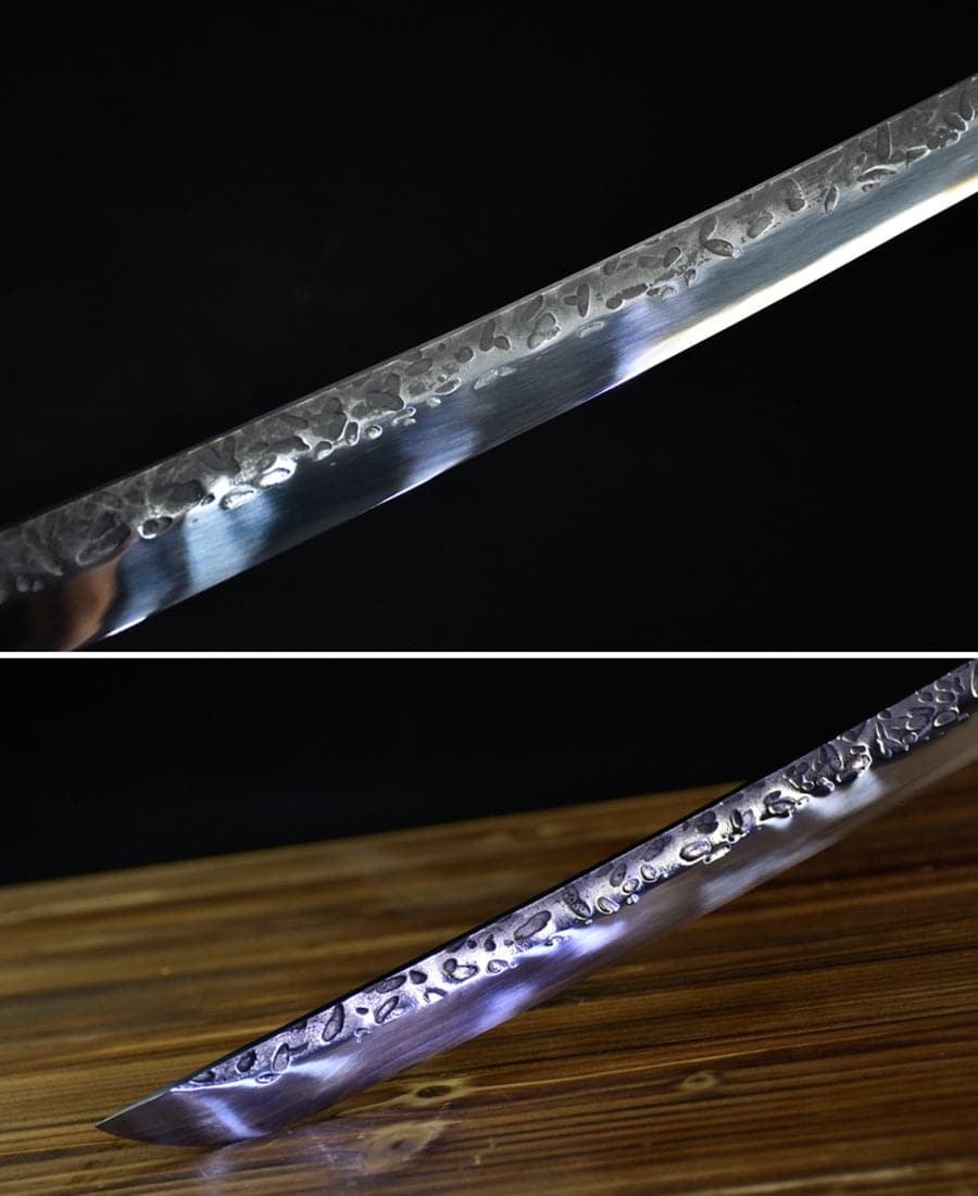 Hand Forged Japanese Samurai Katana Flying clouds T10 Carbon steel Full Tang - Tophatter Daily Deals