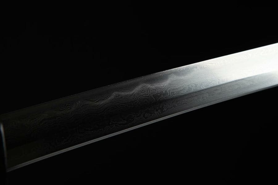 Hand Forged Japanese Samurai Katana Frog Prince Pattern Steel Gilt Silver Guard - Tophatter Daily Deals