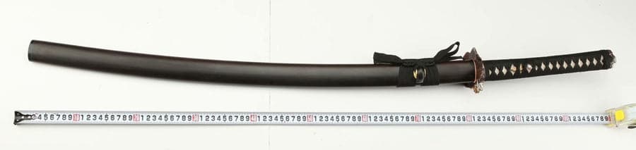 Hand Forged Japanese Samurai Katana Frog Prince Pattern Steel Gilt Silver Guard - Tophatter Daily Deals