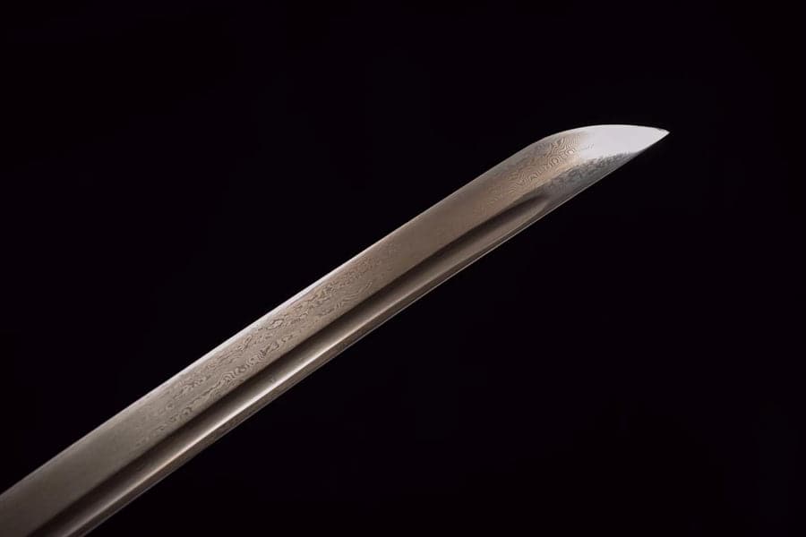 Hand Forged Japanese Samurai Katana Golden Bamboo Damascus Steel Full Tang - Tophatter Daily Deals