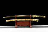 Hand Forged Japanese Samurai Katana Golden Snake High Manganese Steel Hand grinding - Tophatter Daily Deals