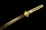 Hand Forged Japanese Samurai Katana Golden Snake High Manganese Steel Hand grinding - Tophatter Daily Deals