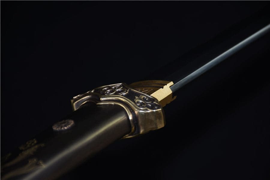 Hand Forged Japanese Samurai Katana Heavenly Maiden Scattered Flowers T10 Carbon steel Ancient Forging - Tophatter Daily Deals