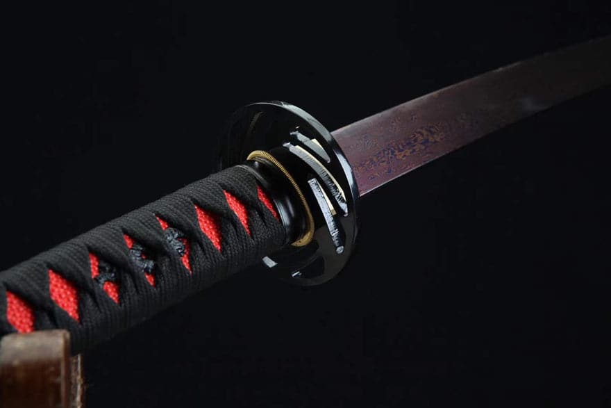 Hand Forged Japanese Samurai Katana Ichiro Sugimoto Damascus Steel Purple Blade - Tophatter Daily Deals