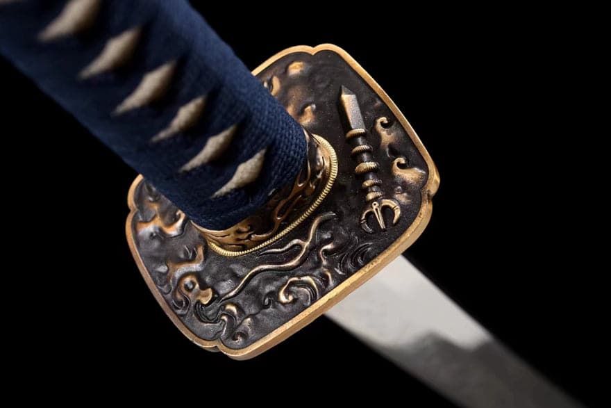 Hand Forged Japanese Samurai Katana Kṣitigarbha Bodhisattva T10 Carbon steel Mirror grinding - Tophatter Daily Deals