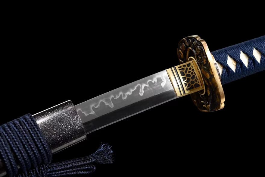 Hand Forged Japanese Samurai Katana Kṣitigarbha Bodhisattva T10 Carbon steel Mirror grinding - Tophatter Daily Deals