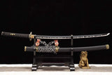Hand Forged Japanese Samurai Katana Lion T10 Carbon steel Full Tang - Tophatter Daily Deals