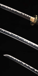 Hand Forged Japanese Samurai Katana Lion T10 Carbon steel Full Tang - Tophatter Daily Deals