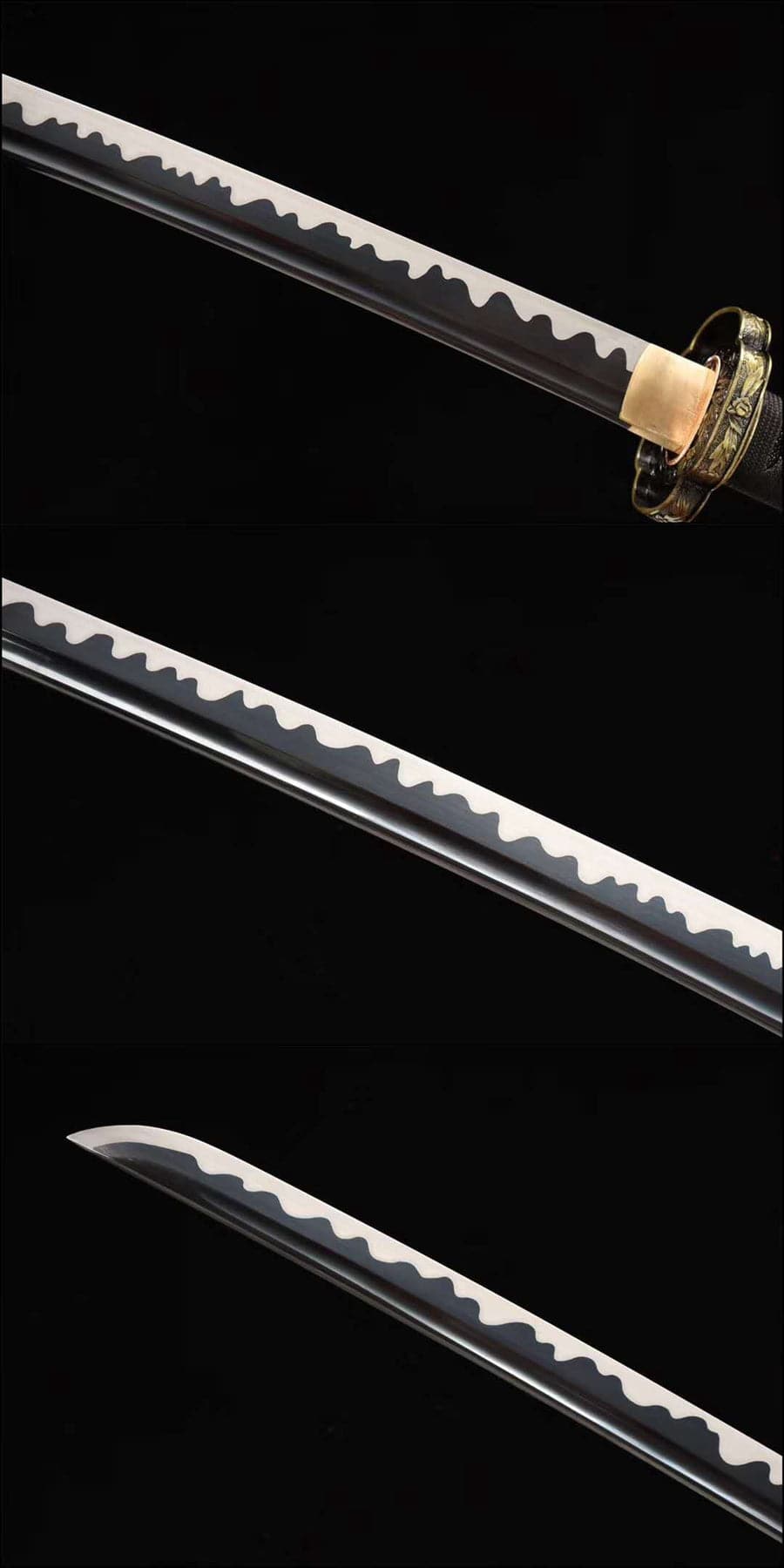 Hand Forged Japanese Samurai Katana Lion T10 Carbon steel Full Tang - Tophatter Daily Deals