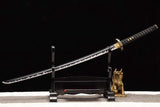 Hand Forged Japanese Samurai Katana Lion T10 Carbon steel Full Tang - Tophatter Daily Deals