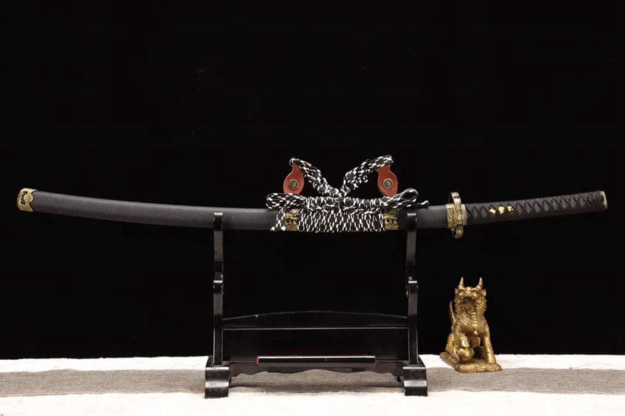 Hand Forged Japanese Samurai Katana Lion T10 Carbon steel Full Tang - Tophatter Daily Deals
