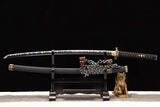 Hand Forged Japanese Samurai Katana Lion T10 Carbon steel Full Tang - Tophatter Daily Deals