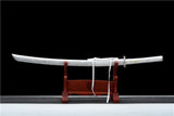 Hand Forged Japanese Samurai Katana Lobelia High Manganese Steel Baked Blue Blade - Tophatter Daily Deals