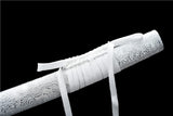 Hand Forged Japanese Samurai Katana Lobelia High Manganese Steel Baked Blue Blade - Tophatter Daily Deals