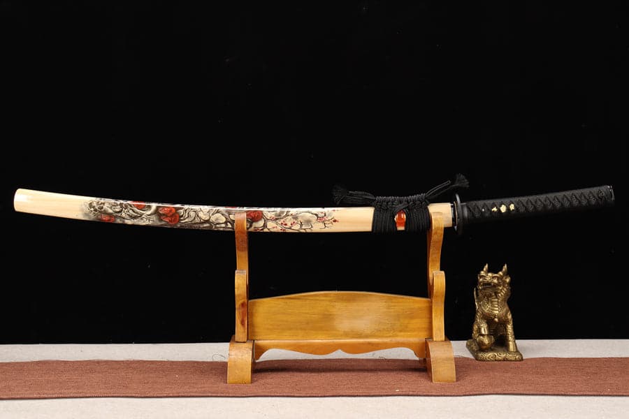 Hand Forged Japanese Samurai Katana Monsters Sword 9260 Spring Steel Full Tang - Tophatter Daily Deals