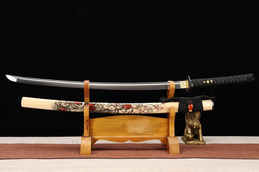 Hand Forged Japanese Samurai Katana Monsters Sword 9260 Spring Steel Full Tang - Tophatter Daily Deals