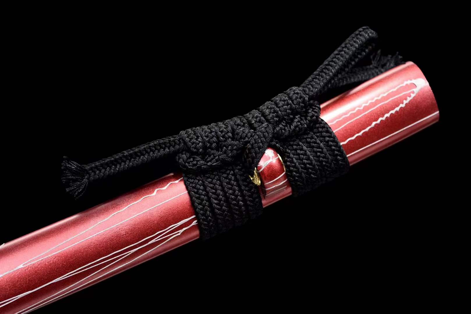 Hand Forged Japanese Samurai Katana Naraka：Bladepoint Pattern Steel Blade baking blue - Tophatter Daily Deals
