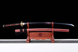 Hand Forged Japanese Samurai Katana Naraka：Bladepoint Pattern Steel Blade baking blue - Tophatter Daily Deals