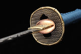 Hand Forged Japanese Samurai Katana Night Hidden T10 Carbon steel Turns the soil to burn blade - Tophatter Daily Deals