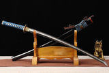 Hand Forged Japanese Samurai Katana Night Hidden T10 Carbon steel Turns the soil to burn blade - Tophatter Daily Deals