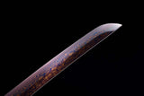 Hand Forged Japanese Samurai Katana Night Spectre Damascus Steel Blue blade - Tophatter Daily Deals