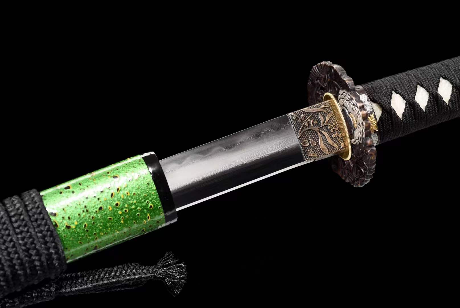 Hand Forged Japanese Samurai Katana Petunia Kobuse Forge Top quality fighting research - Tophatter Daily Deals