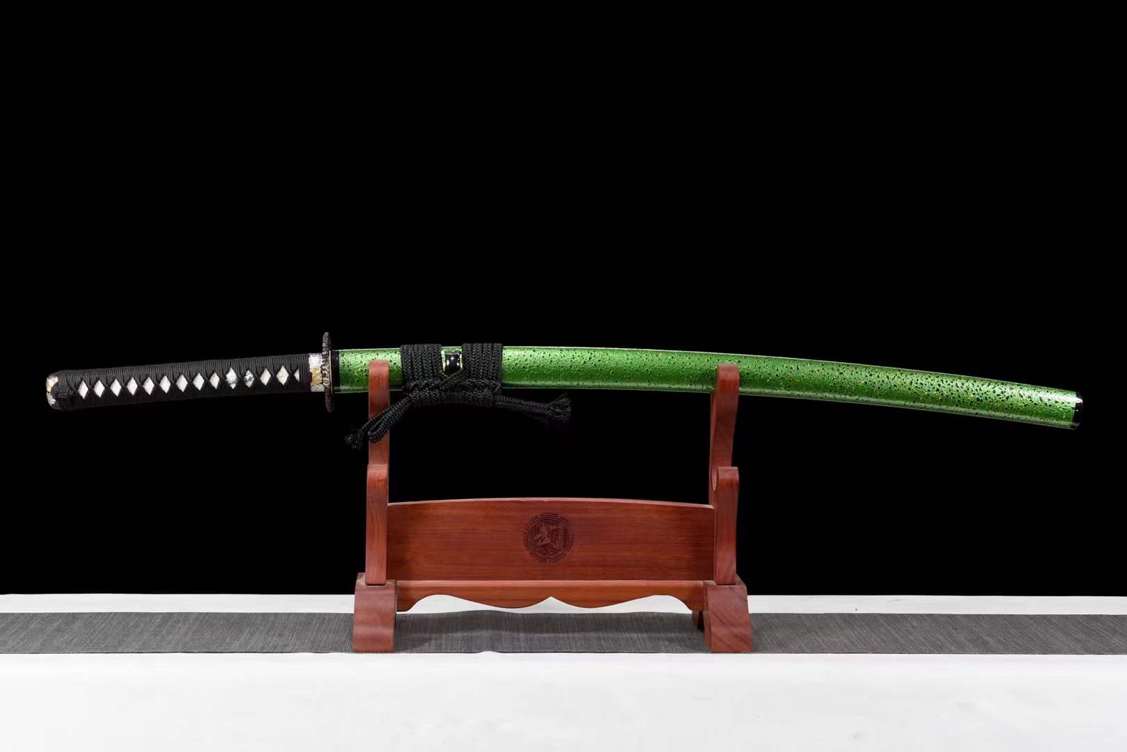 Hand Forged Japanese Samurai Katana Petunia Kobuse Forge Top quality fighting research - Tophatter Daily Deals