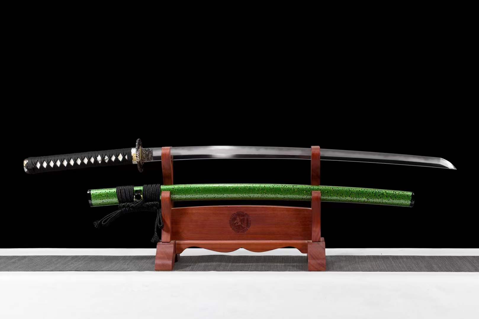 Hand Forged Japanese Samurai Katana Petunia Kobuse Forge Top quality fighting research - Tophatter Daily Deals