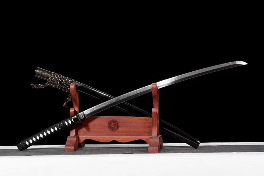 Hand Forged Japanese Samurai Katana Phantom Feather T10 Carbon steel Mirror grinding - Tophatter Daily Deals
