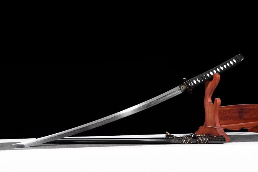 Hand Forged Japanese Samurai Katana Phantom Feather T10 Carbon steel Mirror grinding - Tophatter Daily Deals