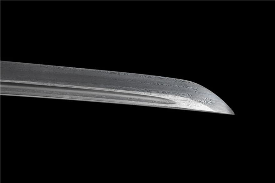 Hand Forged Japanese Samurai Katana Phantom Pattern Steel Full Tang - Tophatter Daily Deals