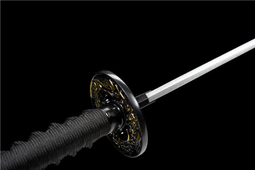 Hand Forged Japanese Samurai Katana Phantom Pattern Steel Full Tang - Tophatter Daily Deals