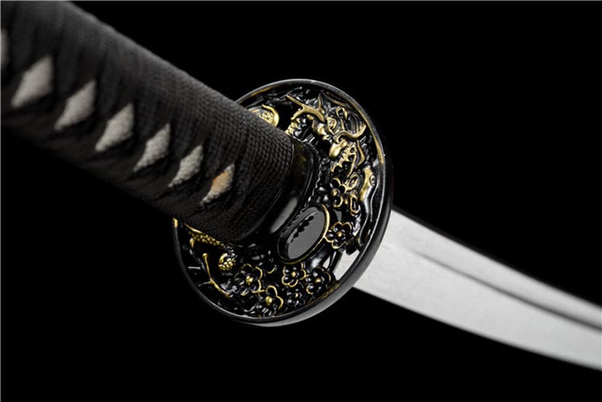 Hand Forged Japanese Samurai Katana Phantom Pattern Steel Full Tang - Tophatter Daily Deals
