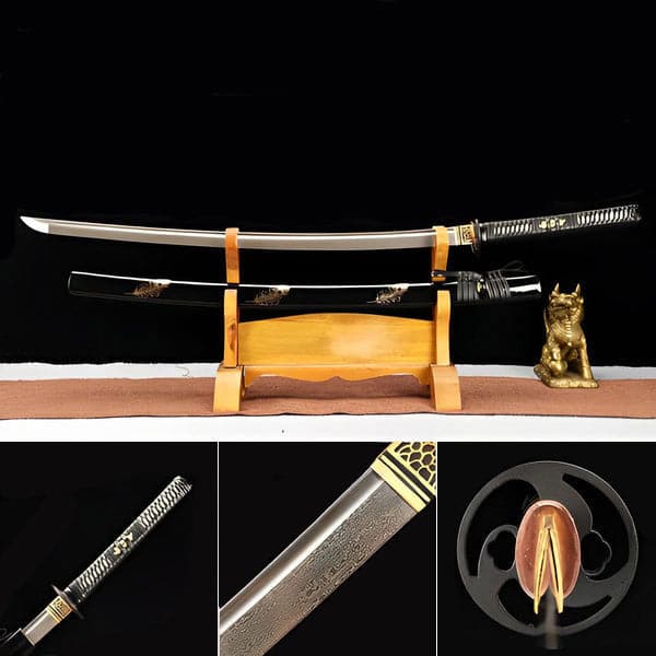 Hand Forged Japanese Samurai Katana Pluto T8 carbon tool steel Folding forging - Tophatter Daily Deals