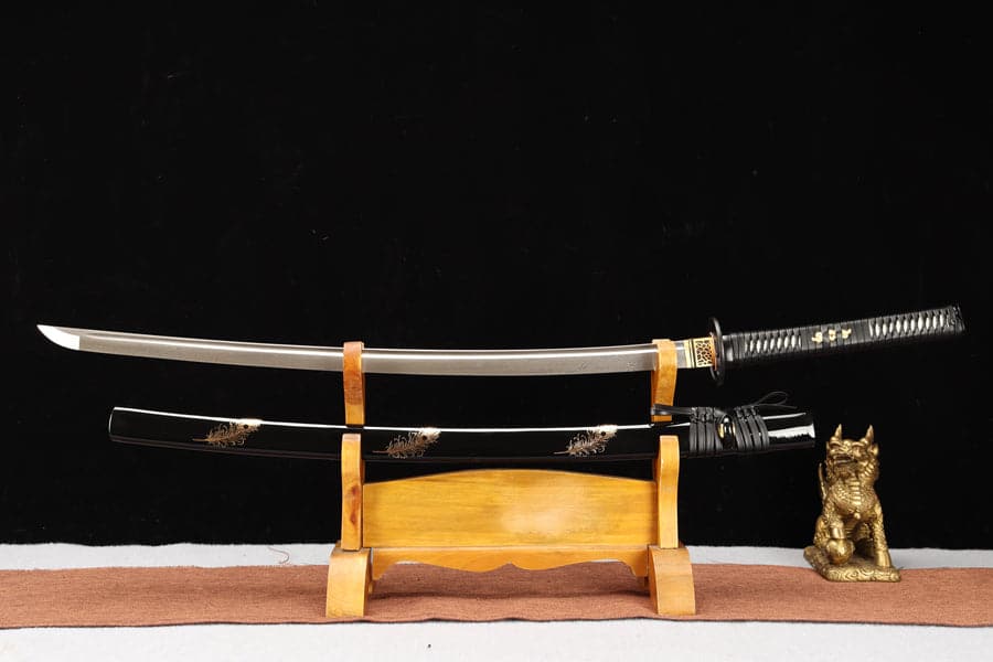 Hand Forged Japanese Samurai Katana Pluto T8 carbon tool steel Folding forging - Tophatter Daily Deals